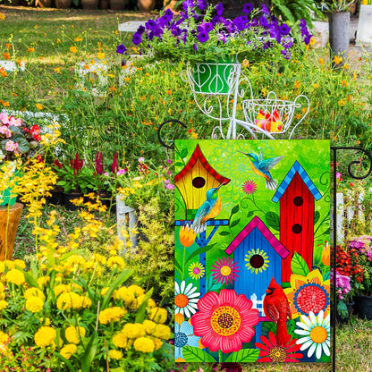 spring summer Fall sunflower garden flags for outside, Seasonal Farmhouse Yard Flags for Outside