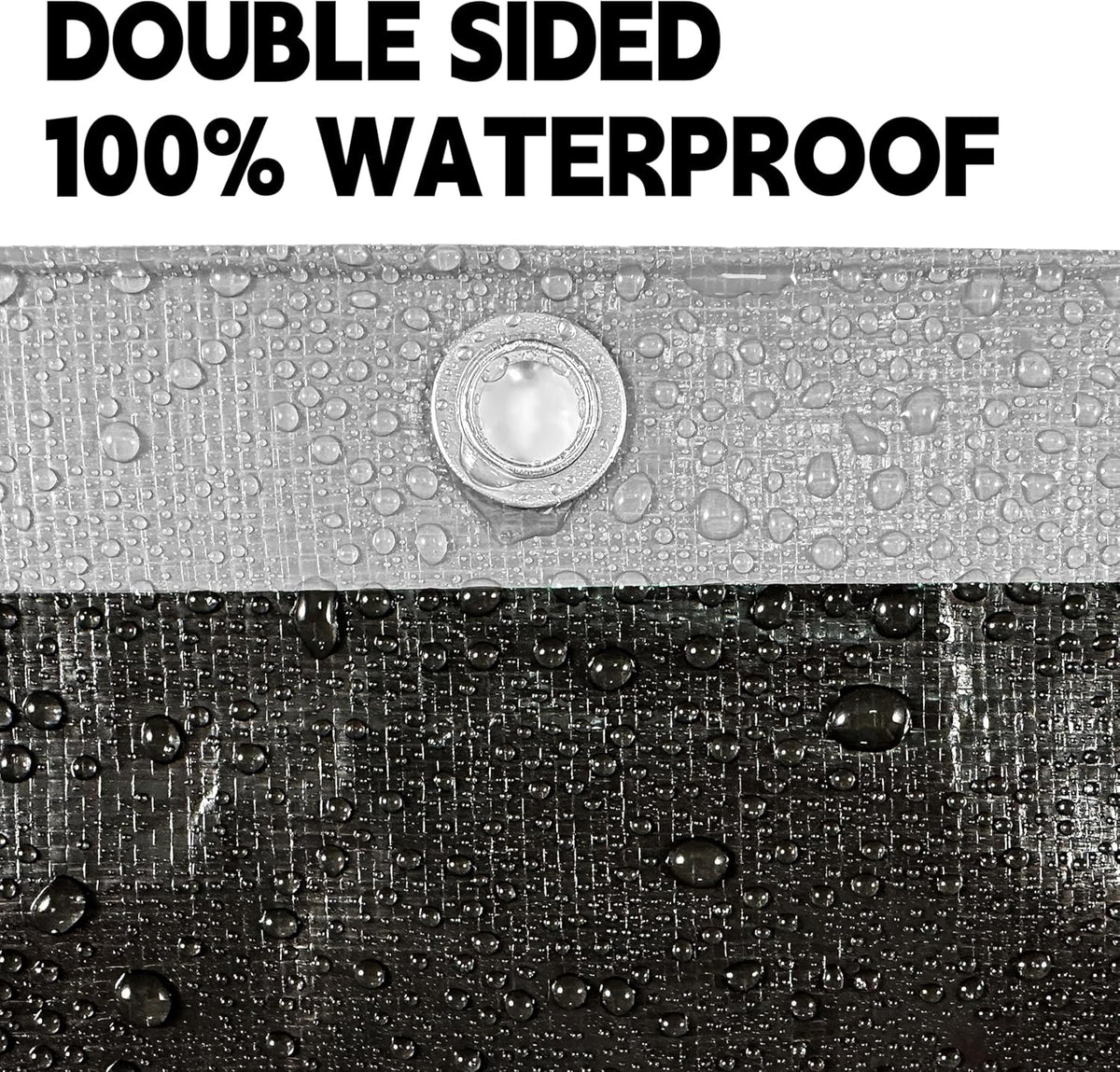 Tarp Heavy Duty 20x30ft Waterproof Tarps,10mil Uv Resistant,Multipurpose Silver/Black Tarps for