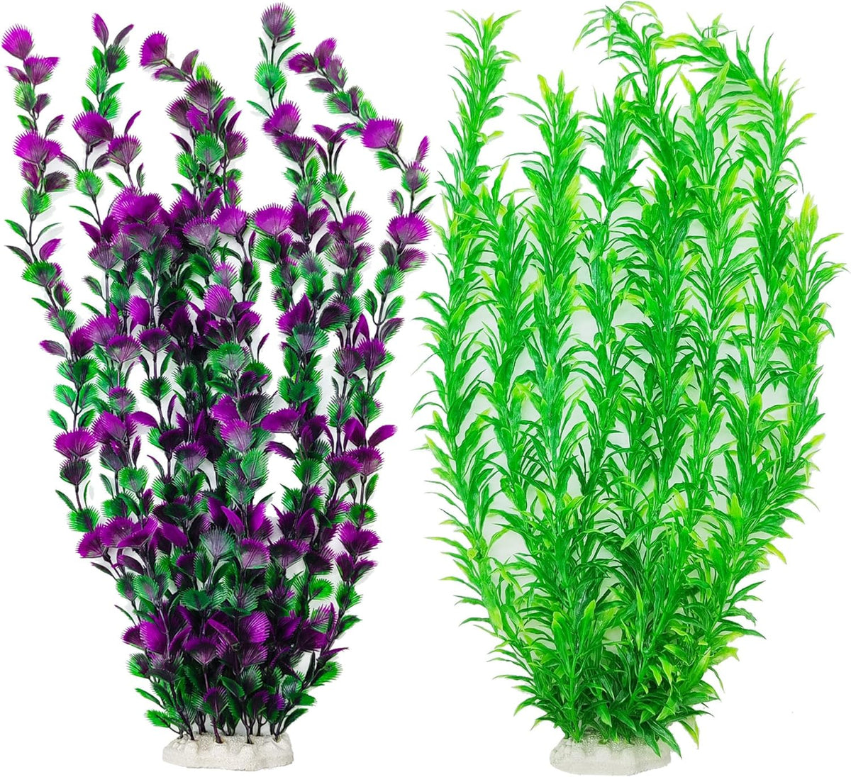 20.47 Inch Tall Aquarium Plants – Large Lifelike Artificial Fish Tank Decorations, 2 Pcs Fish Tank