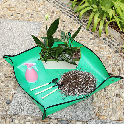 BIUWING 2PCS 26.8" x 26.8" Plant Repotting Mat Waterproof Transplanting Mat Indoor Succulent