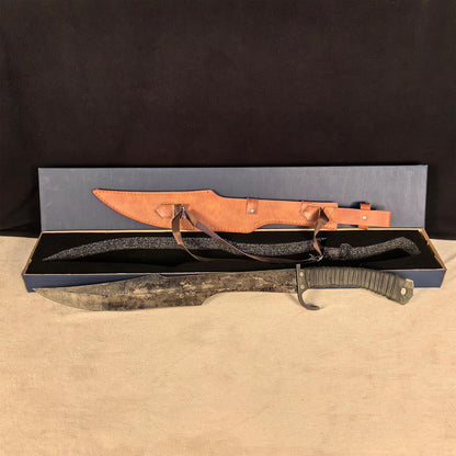 SV Handmade cast Manganese Steel Chopping Blade Sword, Full Tang, Outdoor, Hunting, Camping