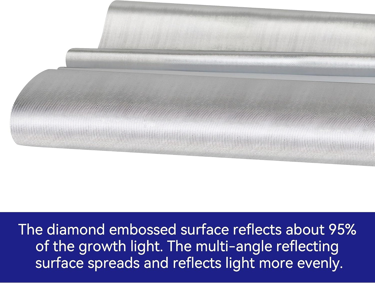 TEXALAN(R) Diamond Film Foil Roll Highly Reflective Mylar Film Roll for Grow Room 4X50FT 6 Mil