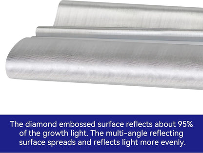TEXALAN(R) Diamond Film Foil Roll Highly Reflective Mylar Film Roll for Grow Room 4X50FT 6 Mil