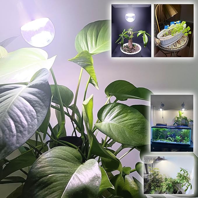 Grow Light Bulbs E12 Candelabra Small Screw Base for Indoor Plants Full Spectrum,Grow LED Light