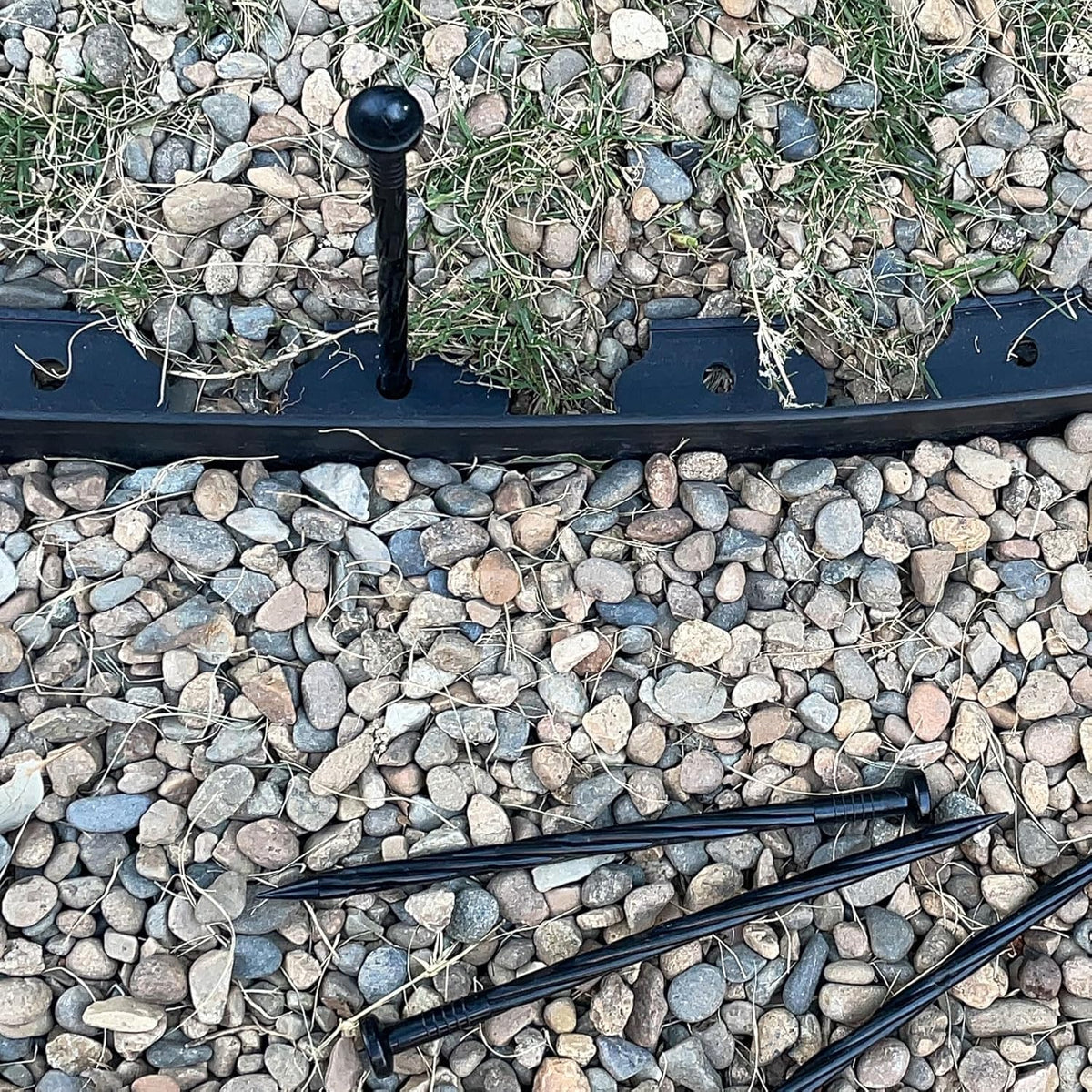 Plastic Landscape Anchoring Spikes 150 Pcs 8 Inch Nylon Spiral Landscape Spikes for Yard, Garden