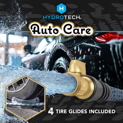 Hydrotech 60 ft Garden Hose – Patented Force Control, Burst-Proof, Lightweight, Flexible, No-Kink