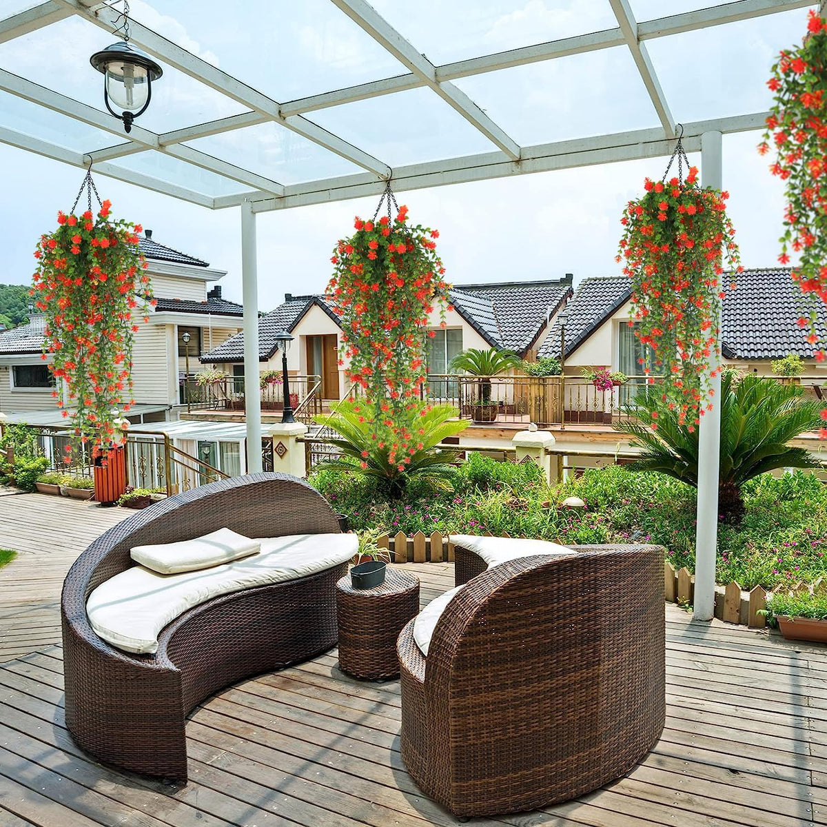 Faux Hanging Plants Hanging Greenery Outdoor Artificial Vines for Outdoors Hanging Plants with