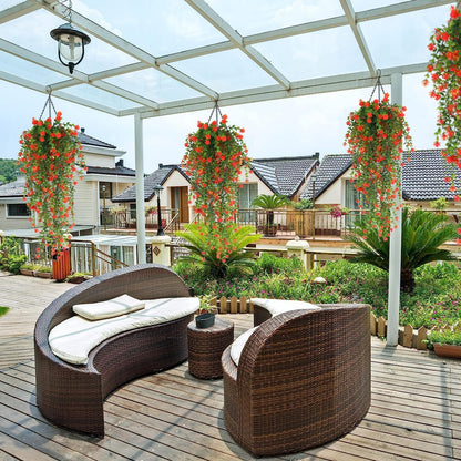 Faux Hanging Plants Hanging Greenery Outdoor Artificial Vines for Outdoors Hanging Plants with