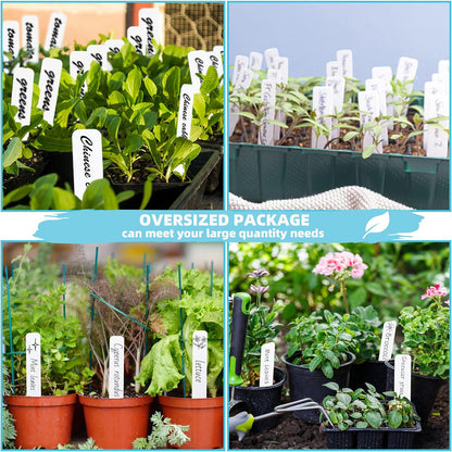 Plant Labels 4 Inch 400Pcs Plastic Plant Name Tags for Seedlings Garden Labels Markers Nursery