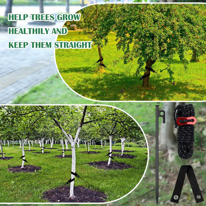 Sintuff 36 Pcs Heavy Duty Tree Stake Kits Stake and Support for Young Leaning Tree Anchor