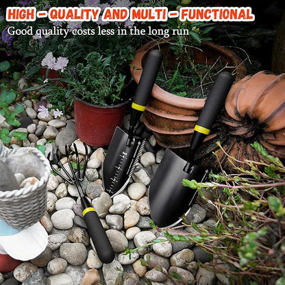 Heavy Duty Stainless Steel Garden Tool Set - Thoughtfully Crafted for Outdoor Patio Use, Perfect
