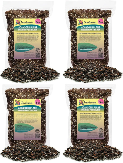 GARDENERA Monstera Adansonii Premium Soil Blend - 20 QT - Promote Aeration, Drainage & Nutrient
