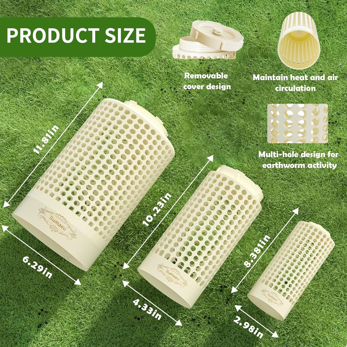Underground Worm Farm, Garden Mini vermicomposting bin for use in Outdoor Gardening from Kitchen