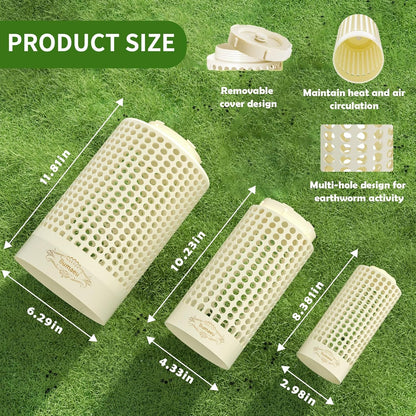 Underground Worm Farm, Garden Mini vermicomposting bin for use in Outdoor Gardening from Kitchen