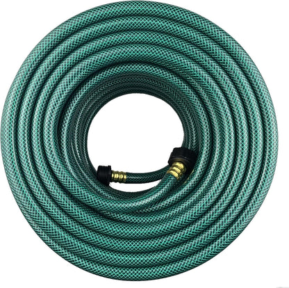 PVC Garden Hose 1/2 Inch, Flexible Water Hose with Male and Female Fittings, No Leaking, Heavy