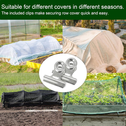 PHYEX Garden Hoops Greenhouse Hoops for Row Covers & Raised Beds, Rust-Free Fiberglass Frame, DIY