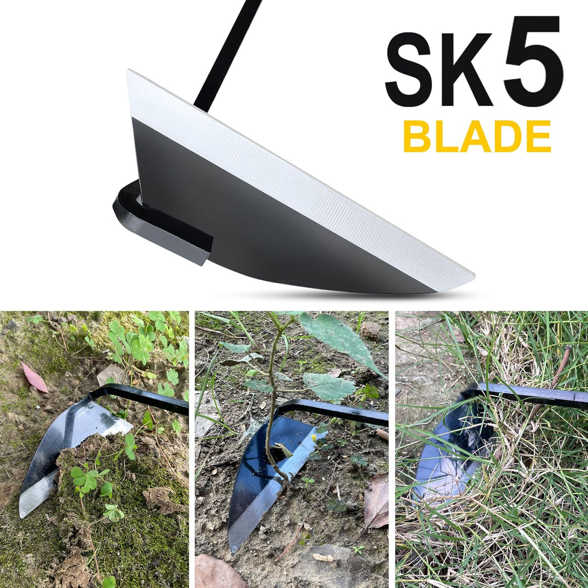 Japanese Wide Blade Gardening Tools I Premium Quality Hand Hoes/Weeding Sickle Have Very Sharp Edge