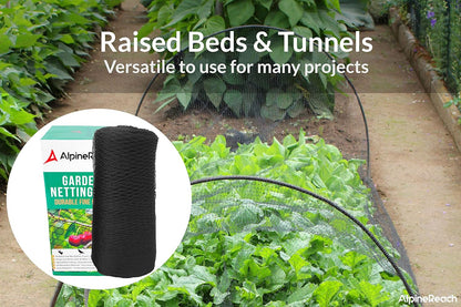 AlpineReach Garden Netting 15 x 50 ft Heavy Duty Bird Net, Deer, Plant Protection Extra Strong