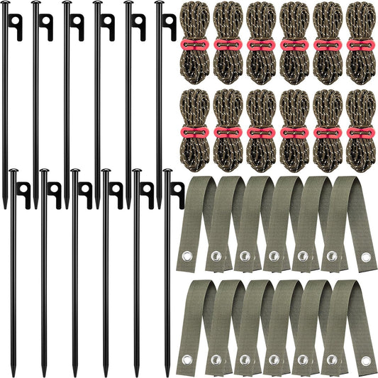 Sintuff 36 Pcs Heavy Duty Tree Stake Kits Stake and Support for Young Leaning Tree Anchor