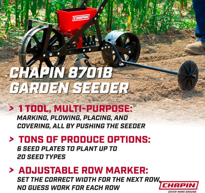 Chapin Garden Seeder with 6 Seed Plates, Model# 8701B