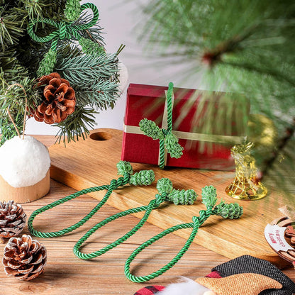 Shappy 24 Pieces Christmas Garland Banister Ties Christmas Decorative Reusable and Flexible Twist