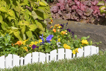 EasyFlex No-Dig Landscape Edging with Anchoring Spikes, 4.5 in. Tall Decorative Adirondack