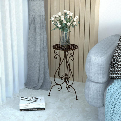 Metal Plant Stand Indoor Outdoor, Heavy Duty Flower Pot Stands 22.5 Inch Tall, Single Plants