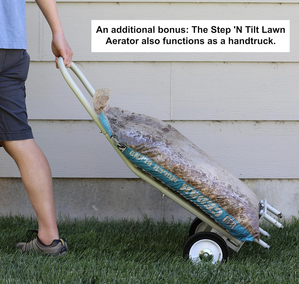 Step 'N Tilt Lawn Aerator Version 4 Kit (4.5 Inch Extra Long Coring Tines Without Container)