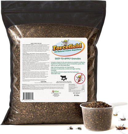 ForceField Natural Flea, Tick, Mosquito Yard Treatment - Repellent Granules for Backyard Mosquito