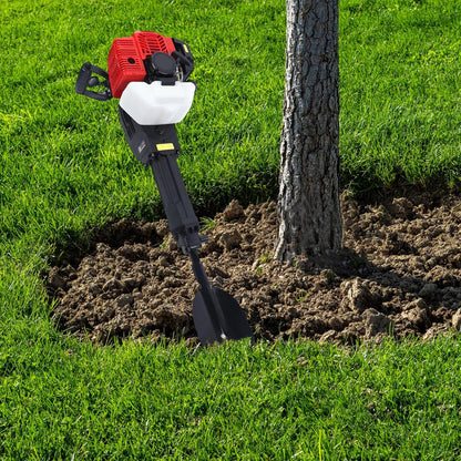 52CC 2 Stroke Tree Digger Machine Garden Planting Shovel Gas Powered Handheld Trencher Digger