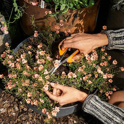 Fiskars Comfort Loop Pruning Snips, Garden Gifts for Women, Extra Large SoftGrip Handle, Yard and