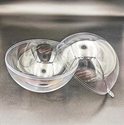 Acrylic Hollow Ball, Clear Plastic Fillable Ornaments Ball, DIY Clear Plastic Balls for New Years