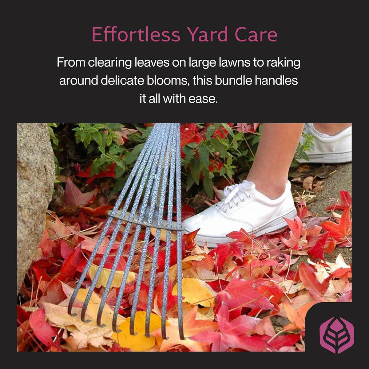 Yard Butler World’s Greatest Rakes | Heavy Duty All Steel Rake with Ergonomic Garden Claw
