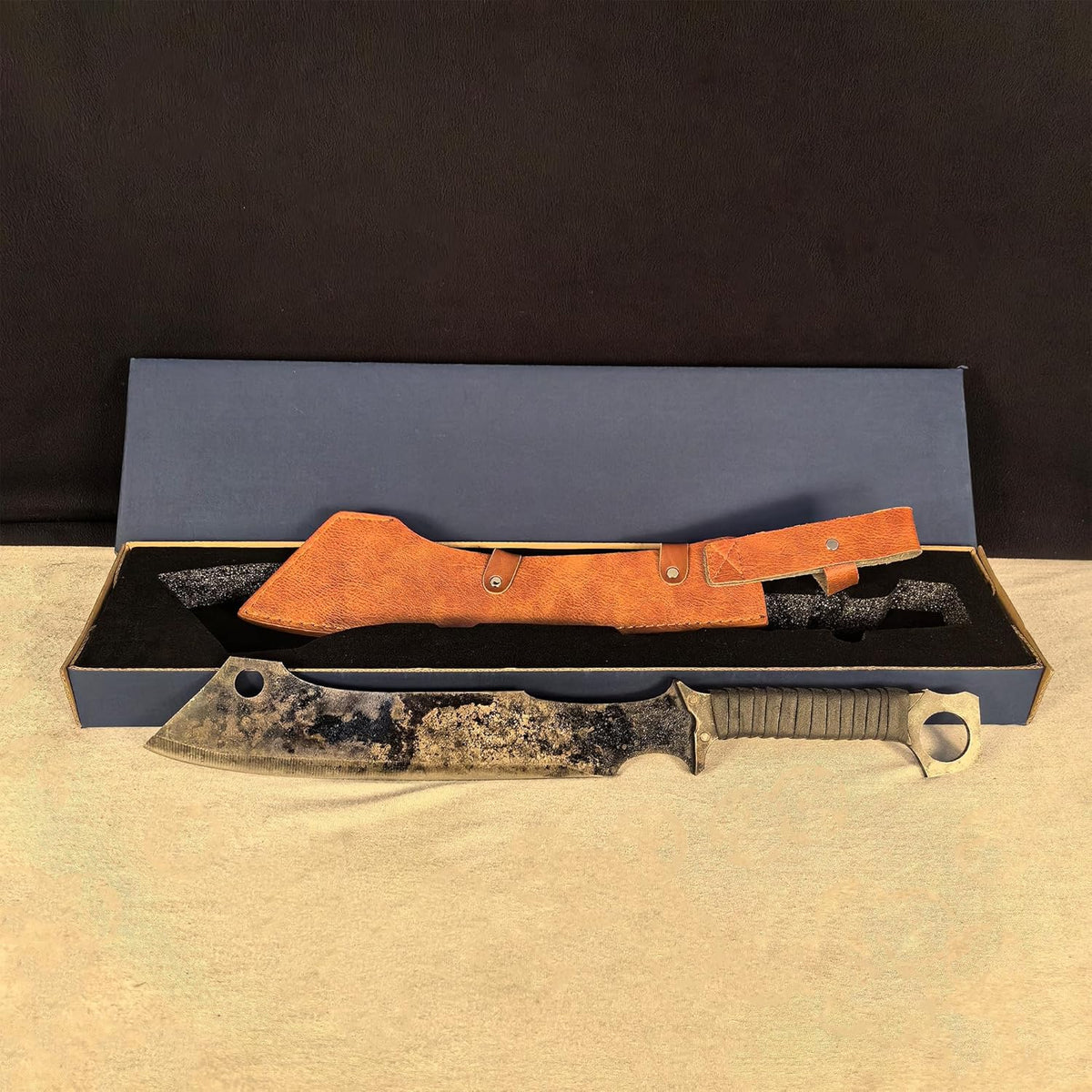 SV Handmade cast Manganese Steel Chopping Blade Sword, Full Tang, Outdoor, Hunting, Camping