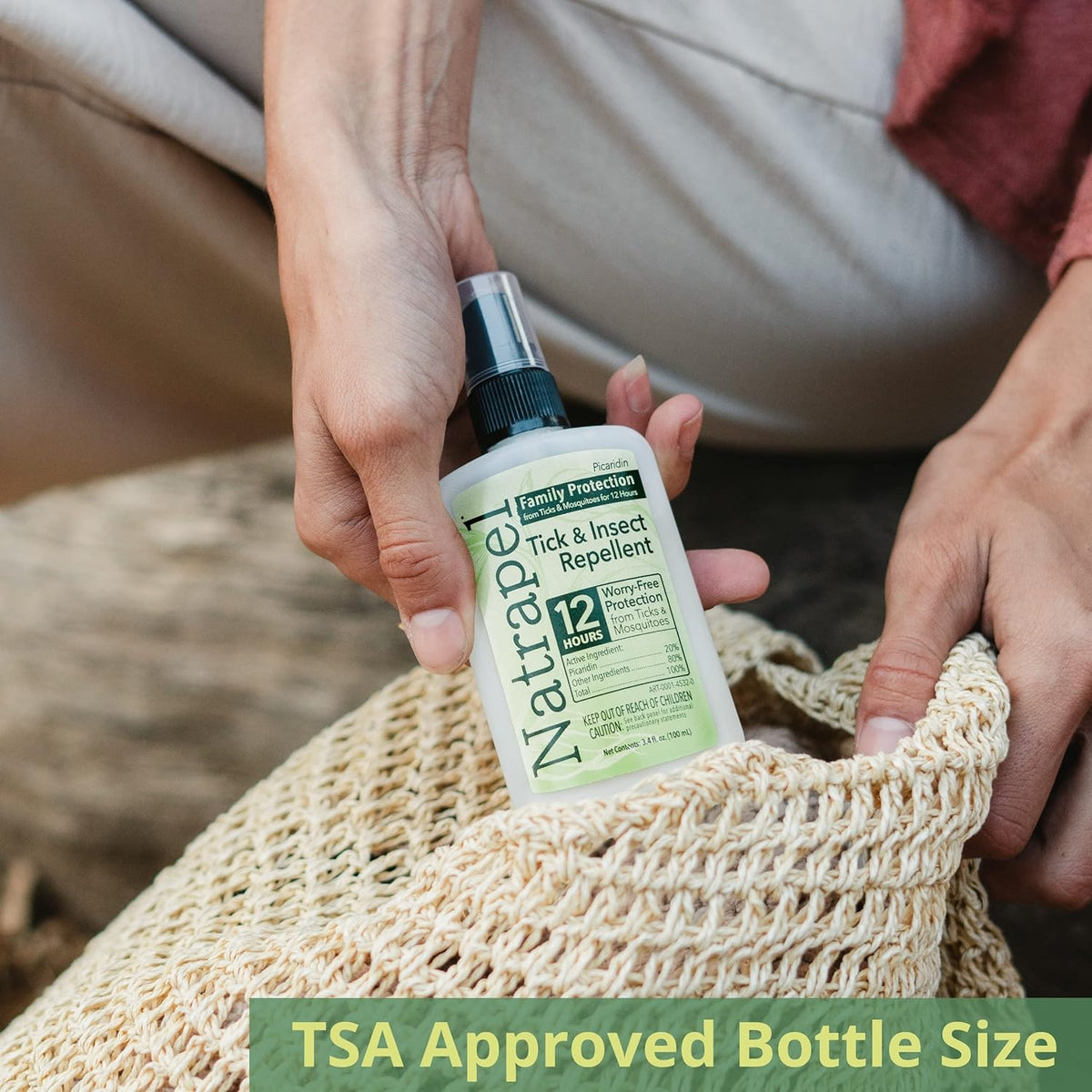 Natrapel Tick & Insect Repellent - Bug Spray with 20% Picaridin - Family Protection Against
