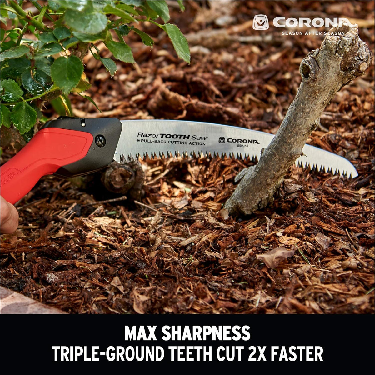 Corona Tools 10-Inch RazorTOOTH Folding Pruning Designed for Single Use | Curved Blade Hand Saw |