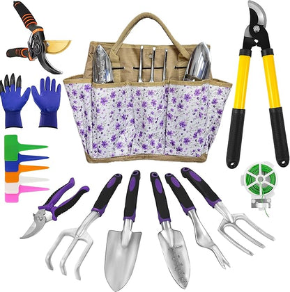 Gardening Tools – 42 Piece Premium Gardening Tool Set,Heavy Duty Hand Tools with Fashion Garden