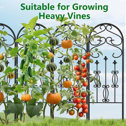 AMAGABELI Garden & Home 4 Pack 60" x 18" Metal Garden Trellis for Climbing Plants Outdoor Climbing