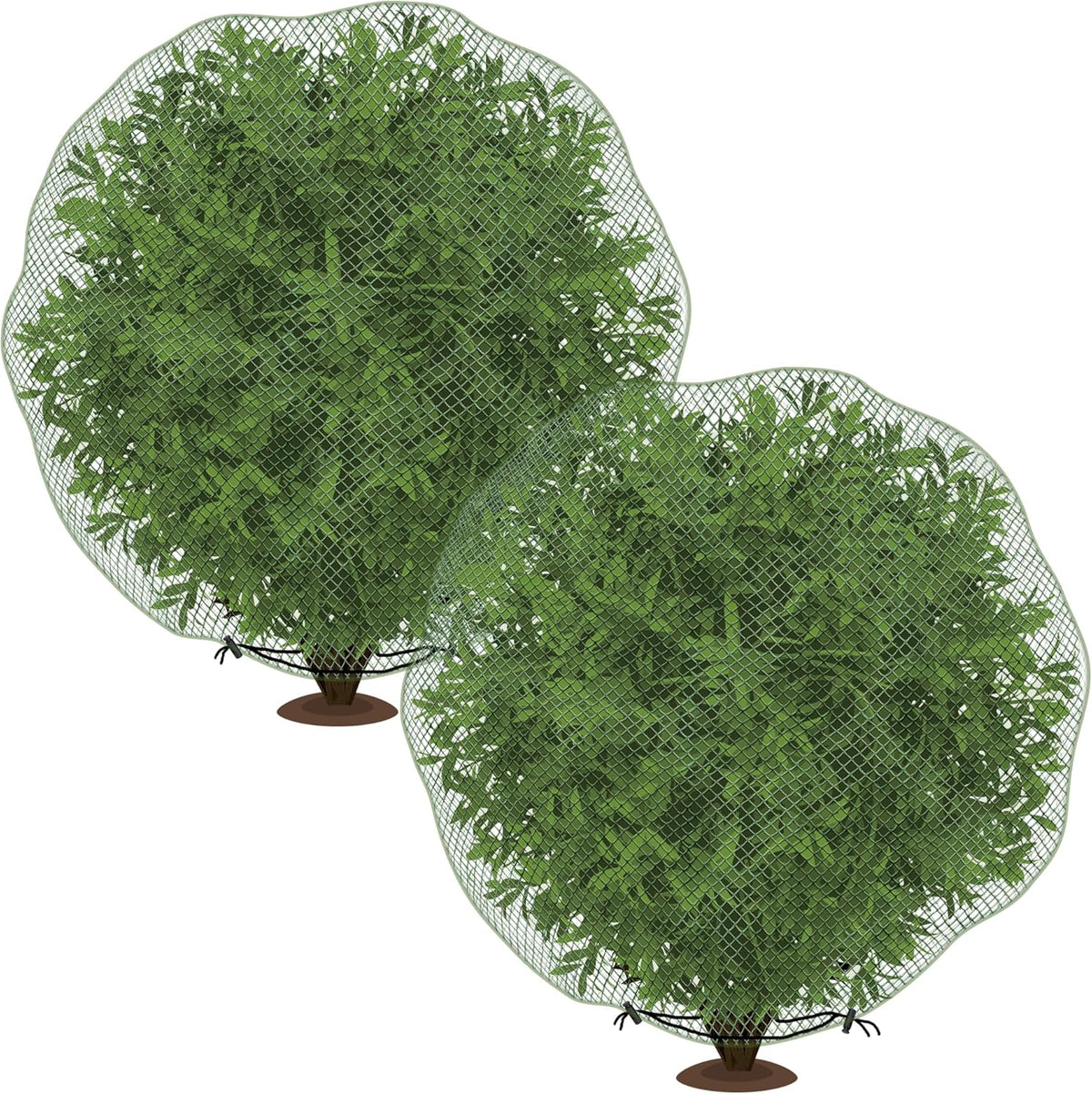 codree 2 Pcs Deer Netting for Shrubs- 7.8 x 7.8 Ft Deer Plant Netting Cover- Reusable Garden Plants