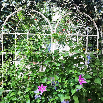 Metal Garden Trellis Rustproof Trellis for Climbing Plants Outdoor Flower Support Butterfly Deco