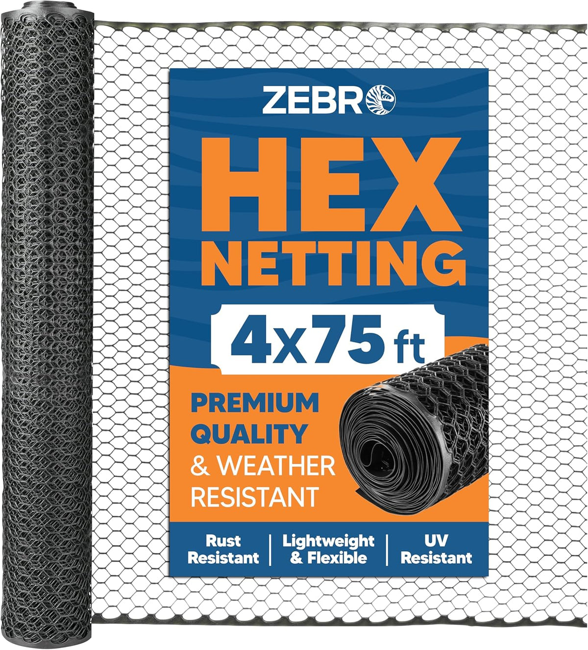Zebro Plastic Chicken Wire Fence – Flexible Poultry Netting & Garden Fence for Chicken Coops