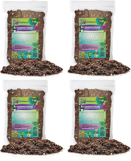 Gardenera Assorted Foliage Potting Mix - High-Performance Formula for Robust Growth and Beautiful