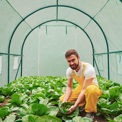 10×7×7 FT Greenhouses for Outdoors Heavy Duty, Large Walk in Green Houses for Outside with 6
