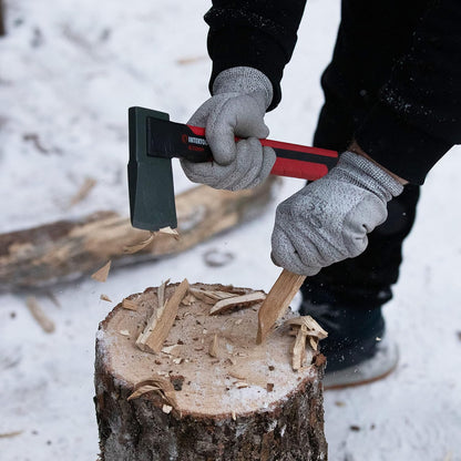 INTERTOOL Hatchet Lightweight for Camp Firewood Splitting & Kindling - Small 14" Wood Chopping Axe