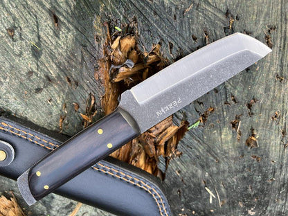 Perkin Handmade Fixed Blade Hunting Knives with Sheath-Full Tang Bushcraft Fixed-Blade Tanto Knives