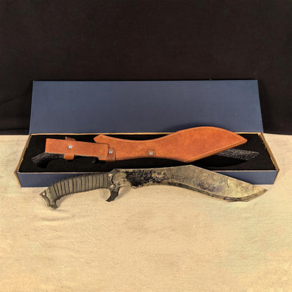 SV Handmade cast Manganese Steel Chopping Blade Sword, Full Tang, Outdoor, Hunting, Camping