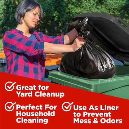 ToughBag 44 Gallon Commercial Trash Bags, 38x46” (100 COUNT) – 39, 40, 42 Gallon Contractor Bags