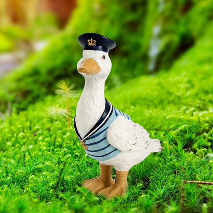 Garden Duck Statues for Outdoor Decorations,Porch Duck Figurine Sculptures for Garden Decor,Animal