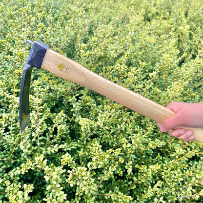 14 Inch Heavy Duty Narrow Hoe, Without Welding, Japanese Carbon Steel with Oak Wooden Handle
