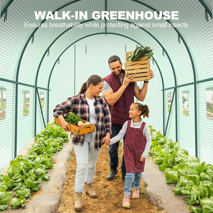 Greenhouses for Outdoors Heavy Duty 15 x 7 x 7 FT Portable Greenhouse for Winter with 8 Ventilated